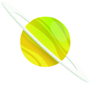 Colored Saturn