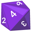 D&D RPG D8 and D20 Dice