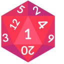 D&D RPG D8 and D20 Dice