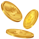 Golden Bitcoin Coins