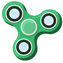 Green and Blue Spinner Toys