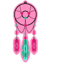 Green and Pink Dreamcatchers