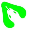 Green and White Snake