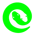 Green and White Snake