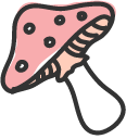 Hand-Drawn Mushroom