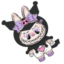Kuromi and Tony Tony Chopper Labubus