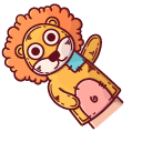 Lion and Elephant Finger Puppets