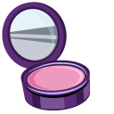 Makeup Brush and Mirror