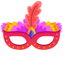 Margi Gras Carnival Mask