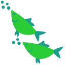 Mermaid and Green Fish