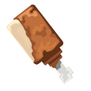Minecraft Blocky Chicken Drumstick and Steve Toy