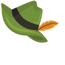 Oktoberfest Hat with Feather and Pretzel