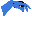 Pink and Blue Michelangelo Hands