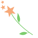 Purple Fairy and Flower Wand