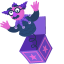 Purple Jack-in-the-Box