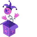 Purple Jack-in-the-Box