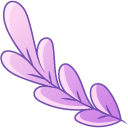 Purple Leaf and Flower