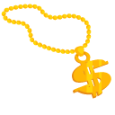 Rapper Gold Chain and Cap