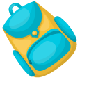 School Backpack and Book