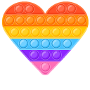 Star and Heart Pop-It Toys