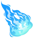Striking Blue Flame