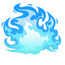 Striking Blue Flame