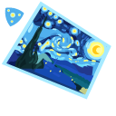 The Starry Night Vincent van Gogh