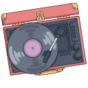 Vinyl Record and Gramophone