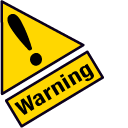 Warning and Caution Road Sign