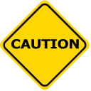 Warning and Caution Road Sign
