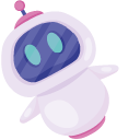 White and Purple Robots