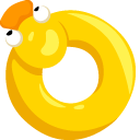 Yellow Duck Swim Ring