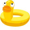 Yellow Duck Swim Ring