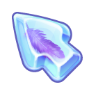 Materials Glass with a Feather