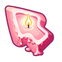 Materials Pink Candle