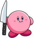 Kirby With A Knife Meme