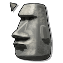 Moai Stone Face Thinking Meme