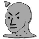 NPC Wojak and Angry Wojak Meme