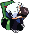 Shinji Ikari in Chair Meme