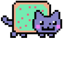 Vaporwave Nyan Cat Meme