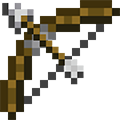 Minecraft Bow and Skeleton