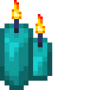 Minecraft Cyan Dye and Candle