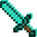 Minecraft Diamond Sword and Diamond