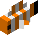 Minecraft Fishing Rod and Clownfish