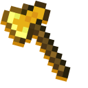 Minecraft Golden Axe and Birch Planks