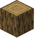 Minecraft Iron Axe and Oak Log