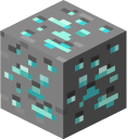 Minecraft Iron Pickaxe and Diamond Ore