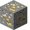 Minecraft Iron Pickaxe and Gold Ore