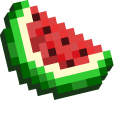 Minecraft Melon Slice and Melon