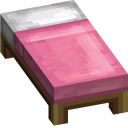 Minecraft Pink Dye and Bed